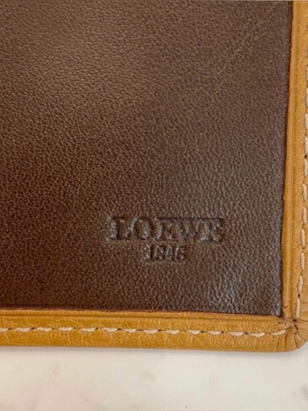 Vintage Loewe Unisex Anagram Bifold Wallet with Dust Bag EUC - Picture 10 of 10